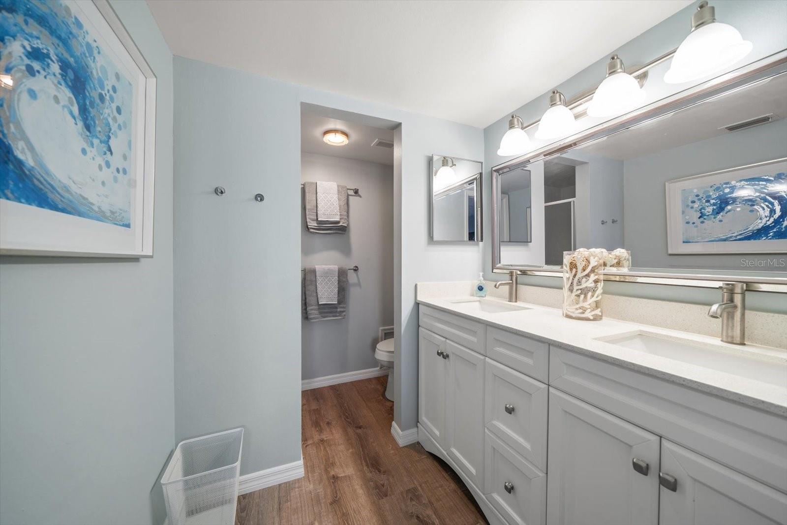 Primary bedroom with en suite bath