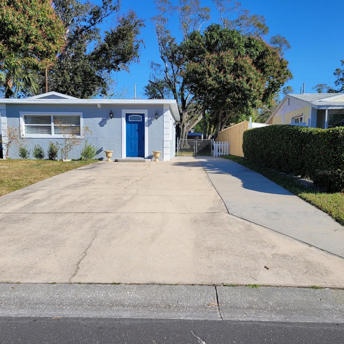 Deep double wide driveway for multiple cars, boat, and or RV.