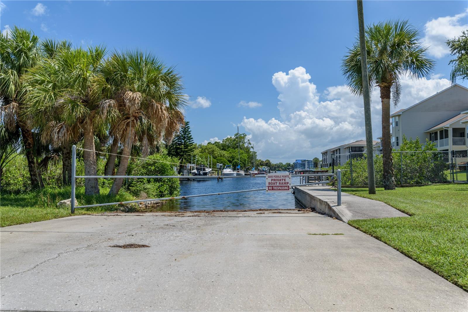 Community boat ramp