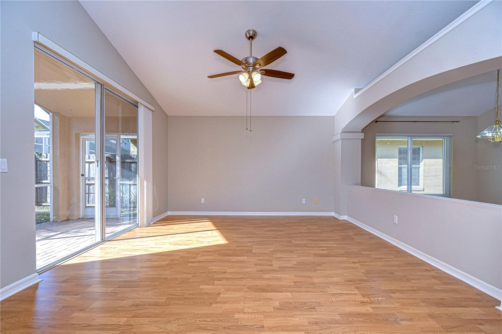 Family room features tons of space to relax or entertain!