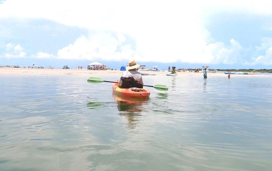 Kayaking off one of our Barrier Islands