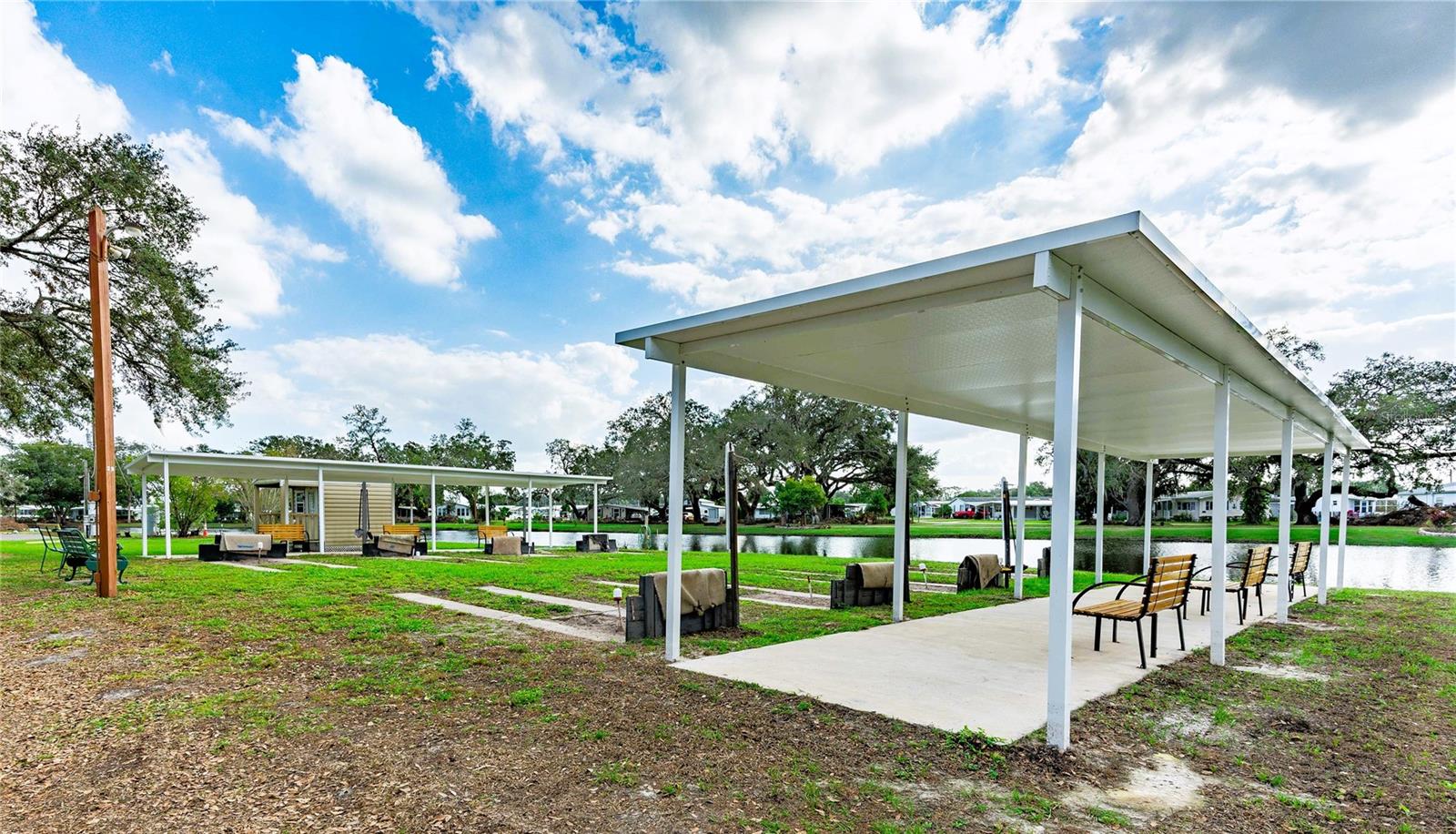 Community horseshoe area.