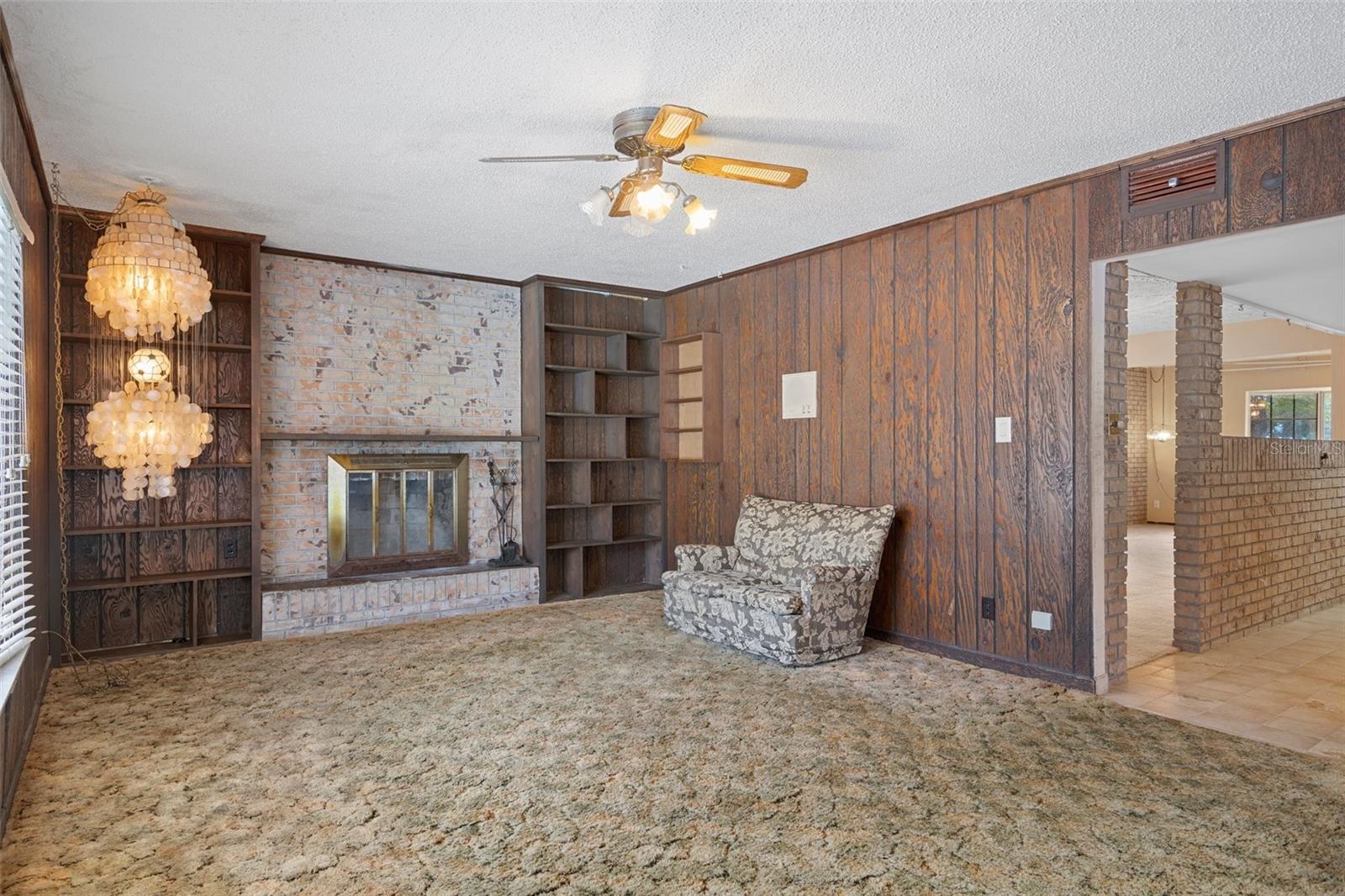 Family room off of kitchen