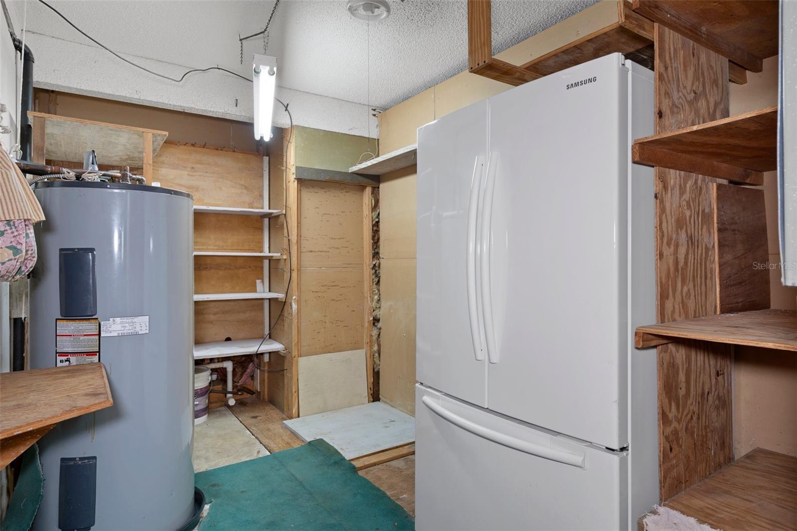 Utility room under heat and air