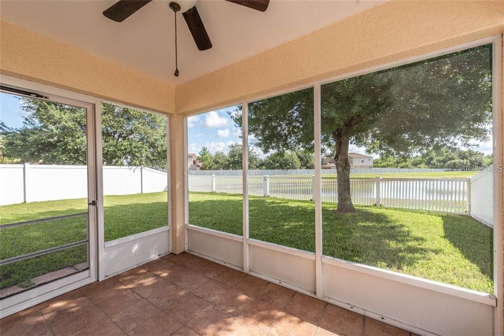 outdoor screened lanai, with beautiful water view