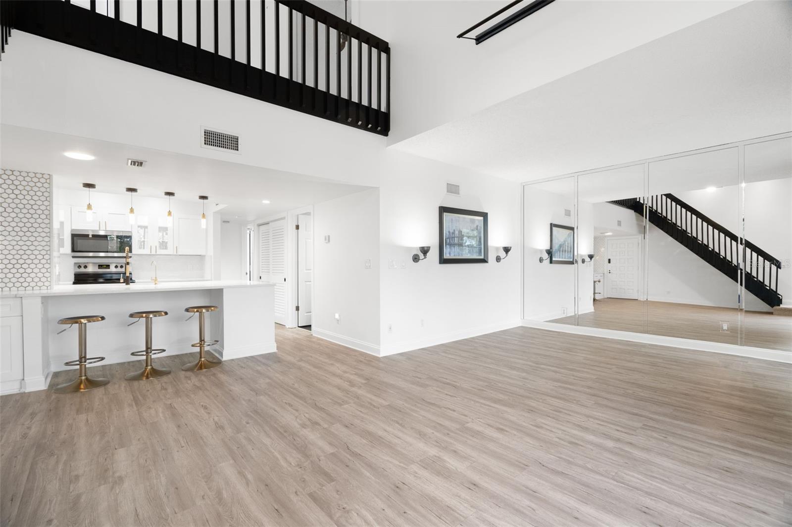 Kitchen opens to your living/dining areas.