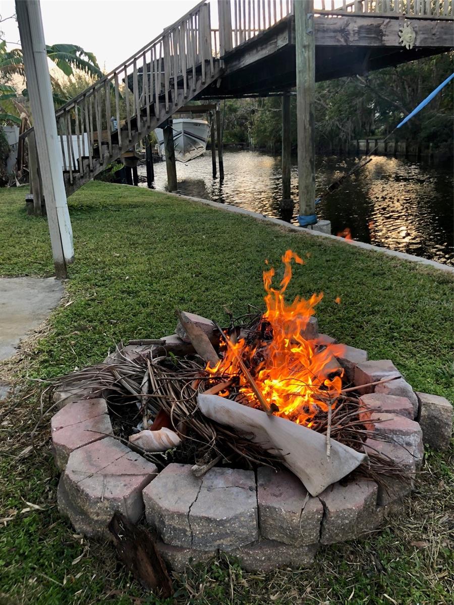 Fire pit/canal site