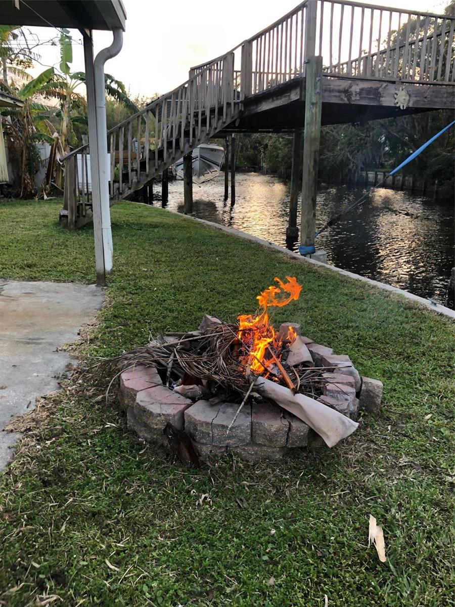 Fire pit/canal site