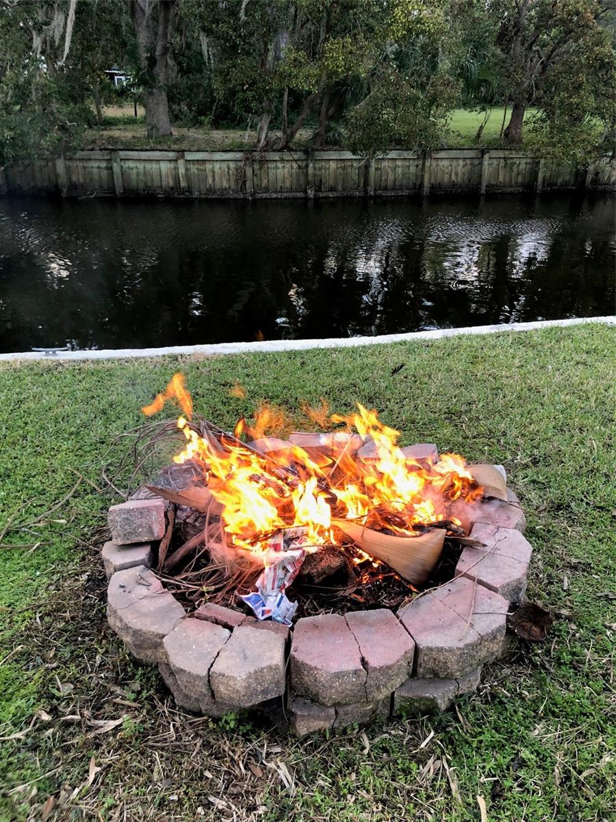 Fire pit/canal site