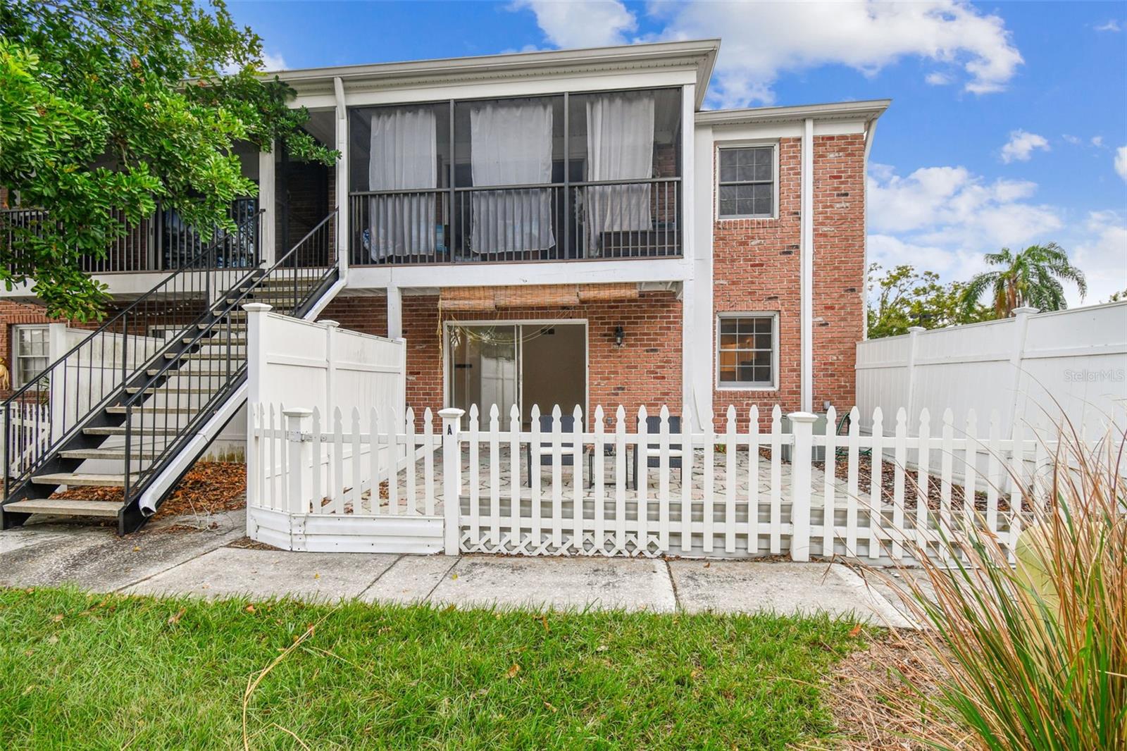 Private fenced in patio