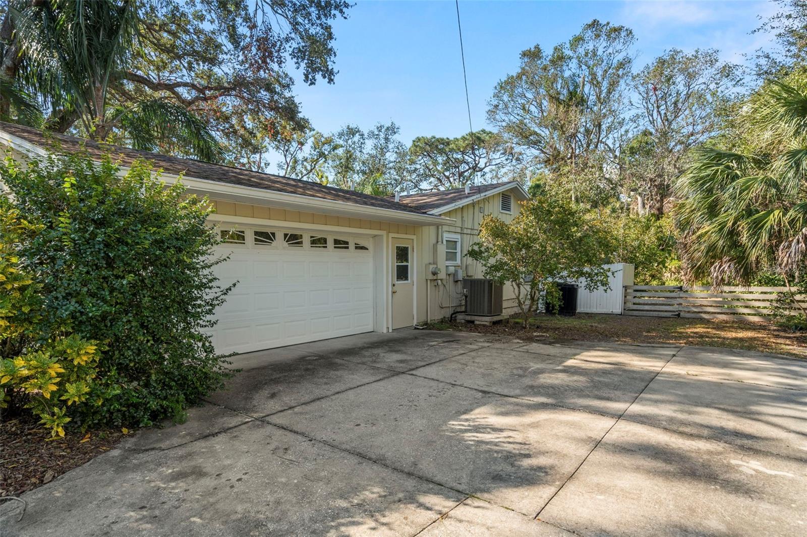 Two car garage.