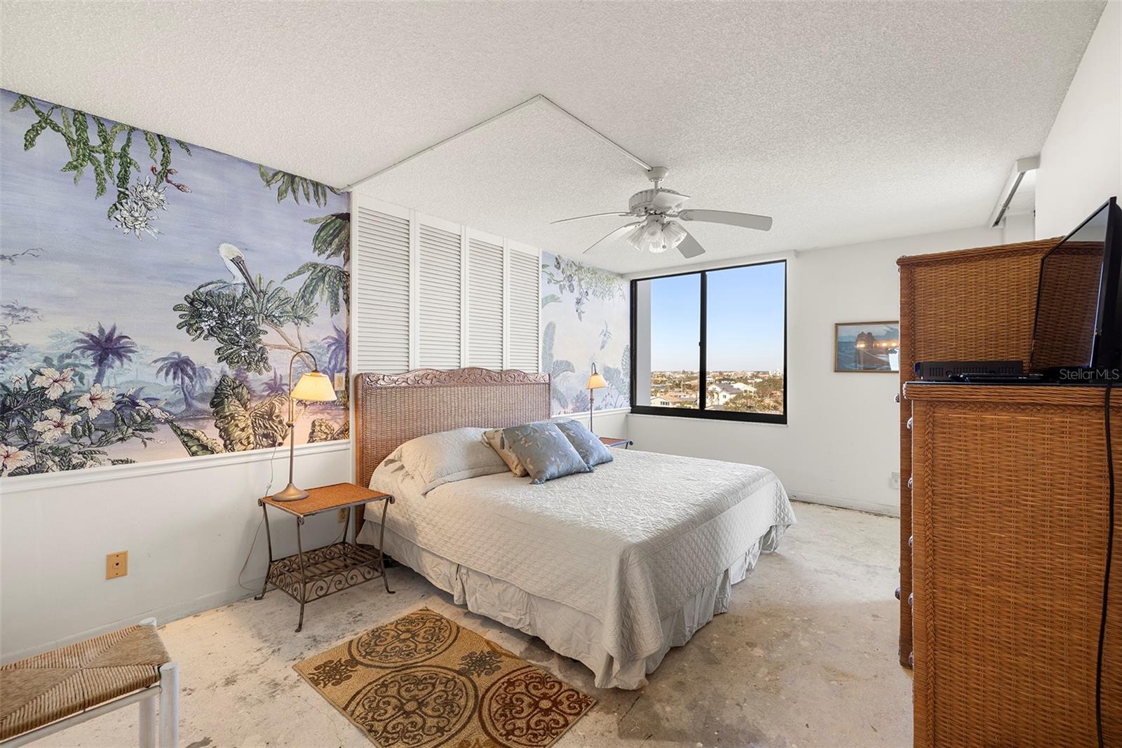 Master bedroom has plenty of natural light