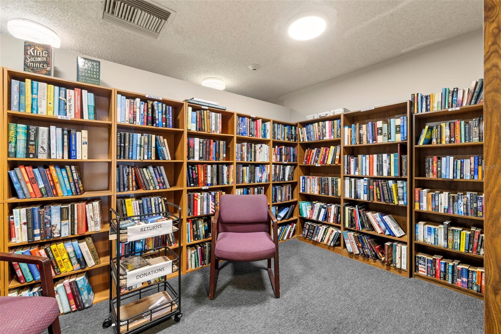 Library at the clubhouse