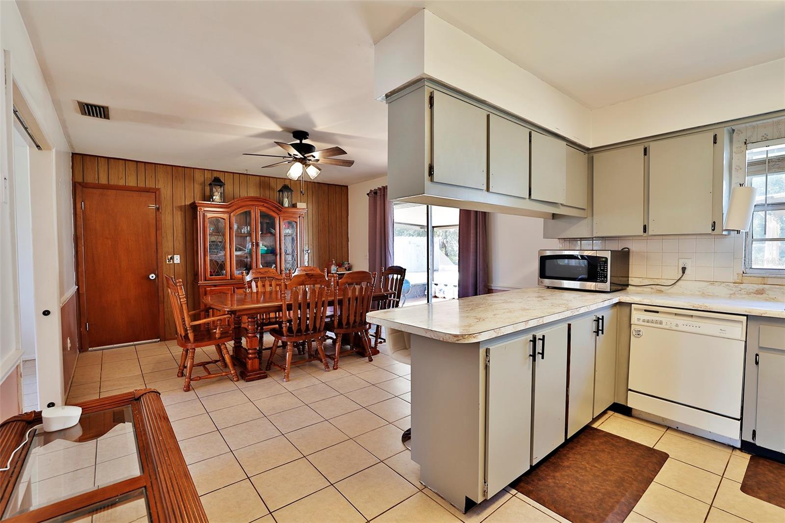 kitchen looking into dining room