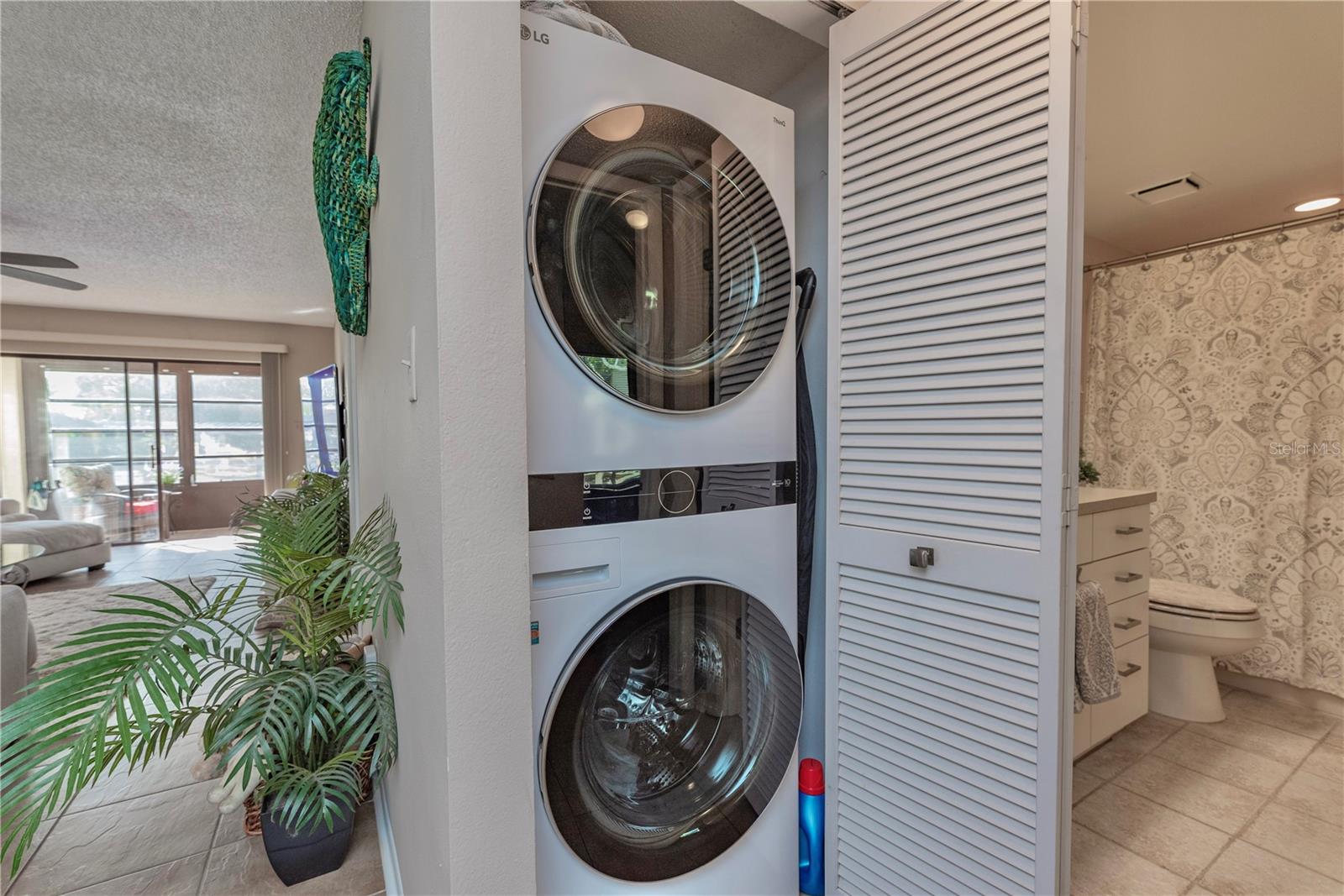 Laundry closet in unit.