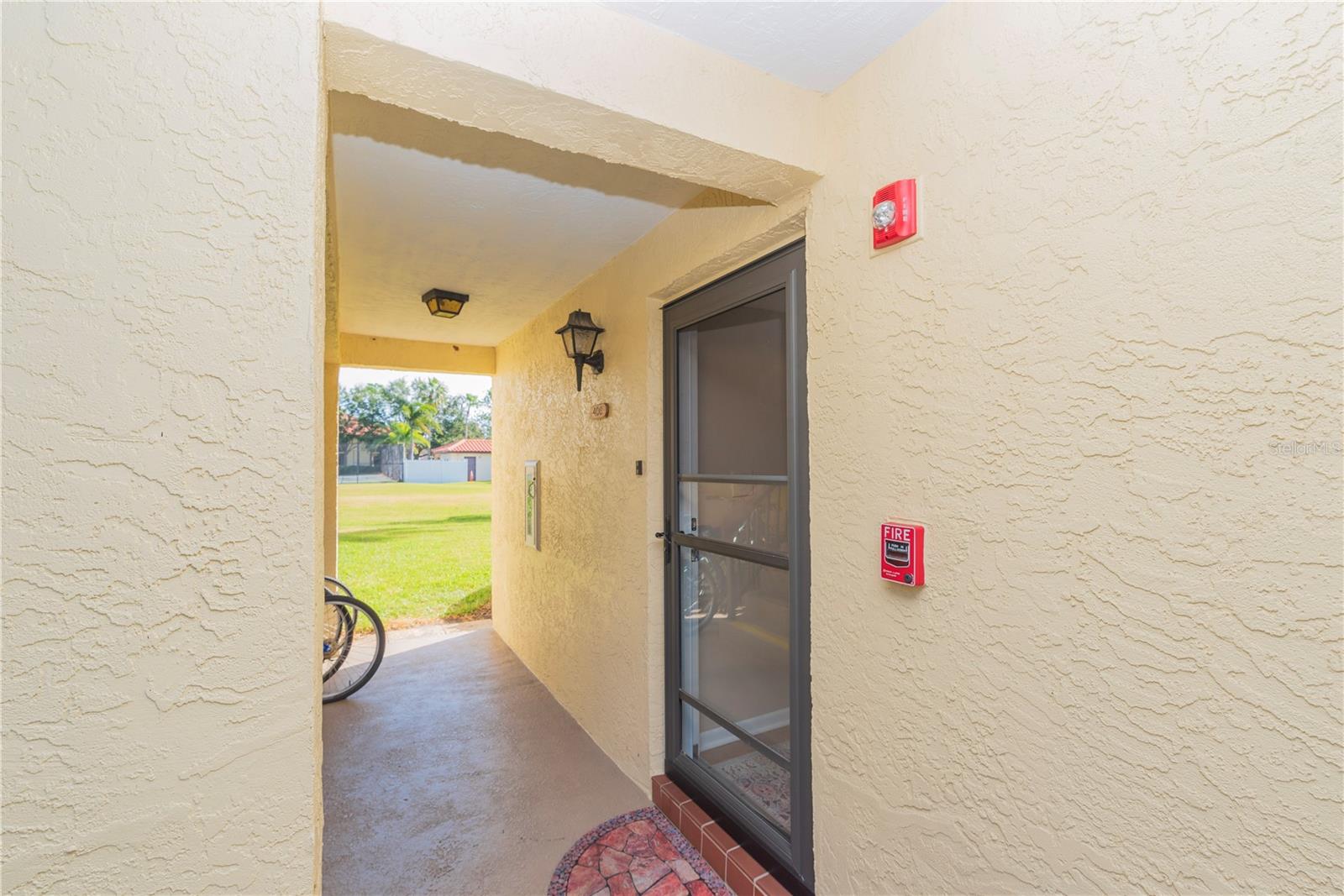 Entrance to the condo unit.