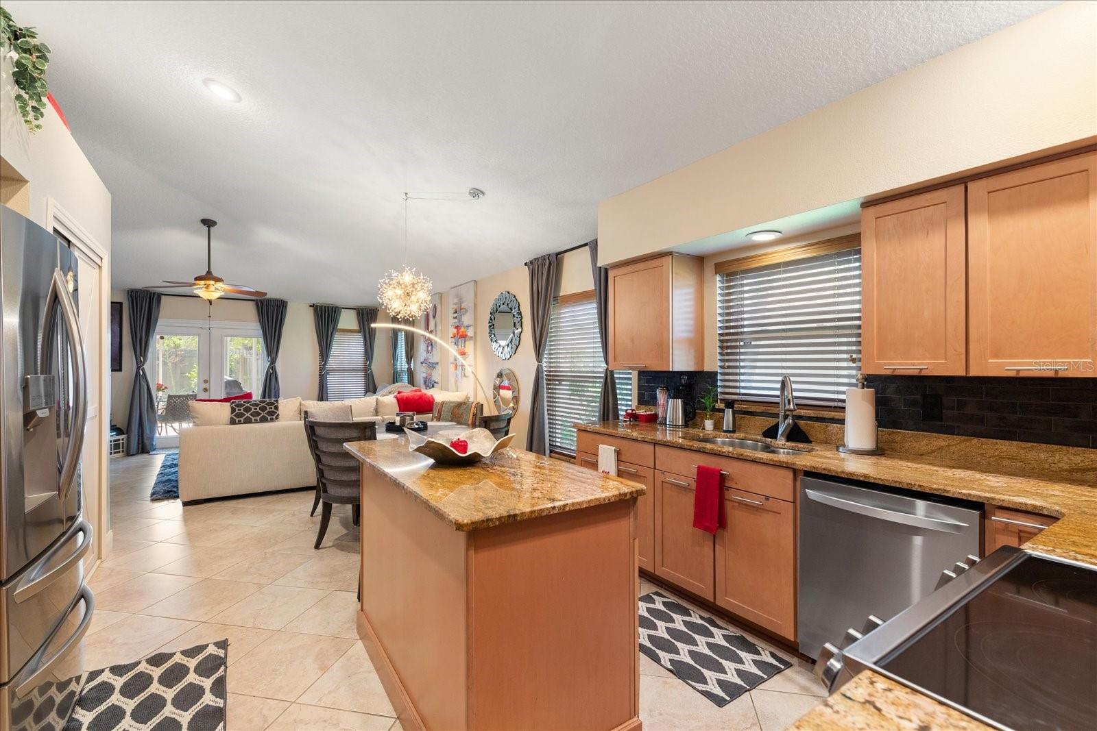 Open Concept Kitchen and Family Room