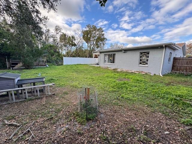 Backyard with expansive space and no rear neighbors