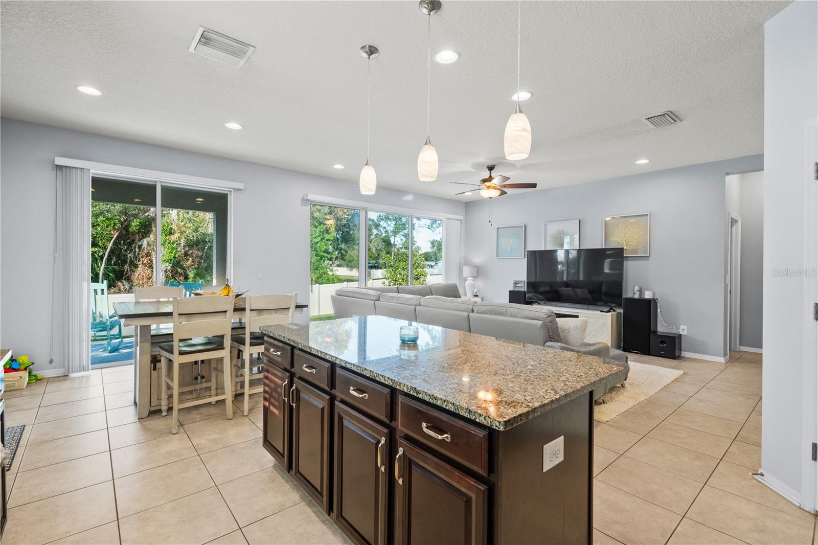 Kitchen and Living Room