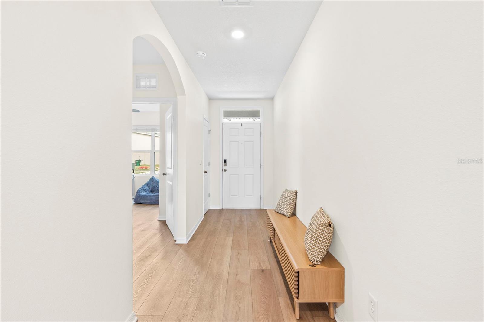 Large Wide Hallway Looking to Front Door