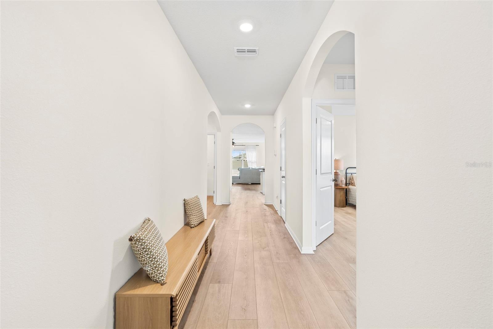 Large Hallway from Front Door looking into the home