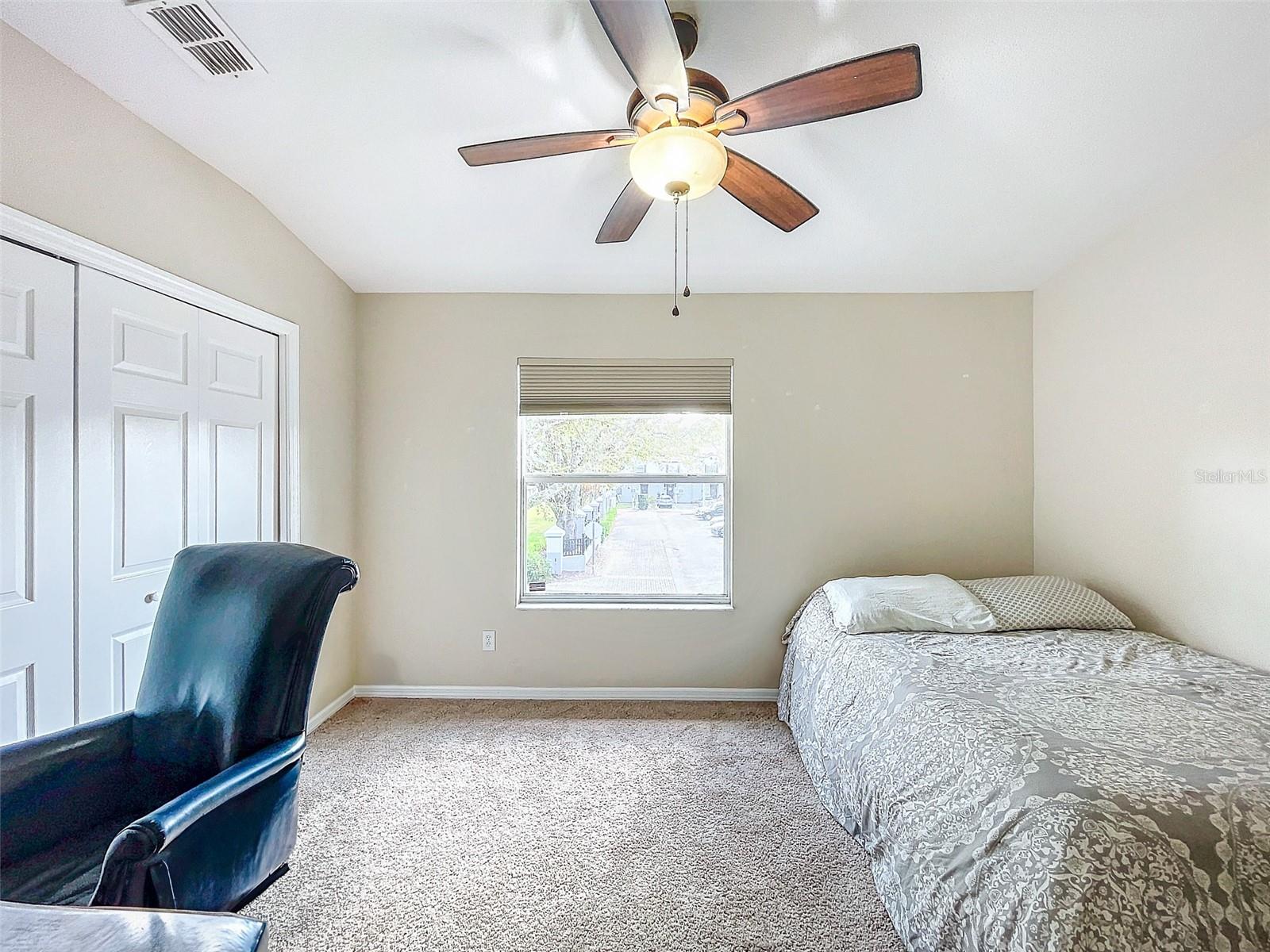 Bedroom 2 - Front Facing Window