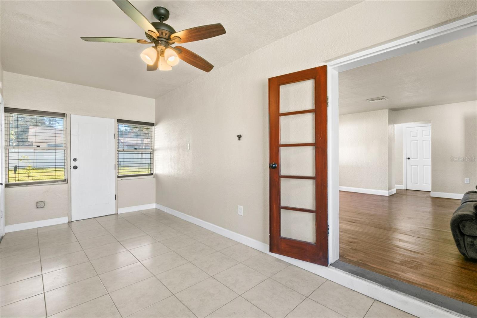 Family room into living room