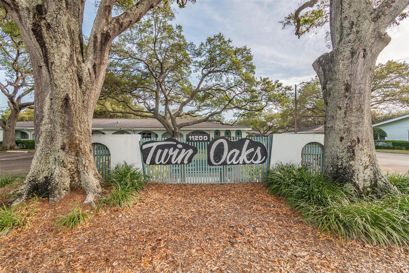 Twin Oaks Entrance