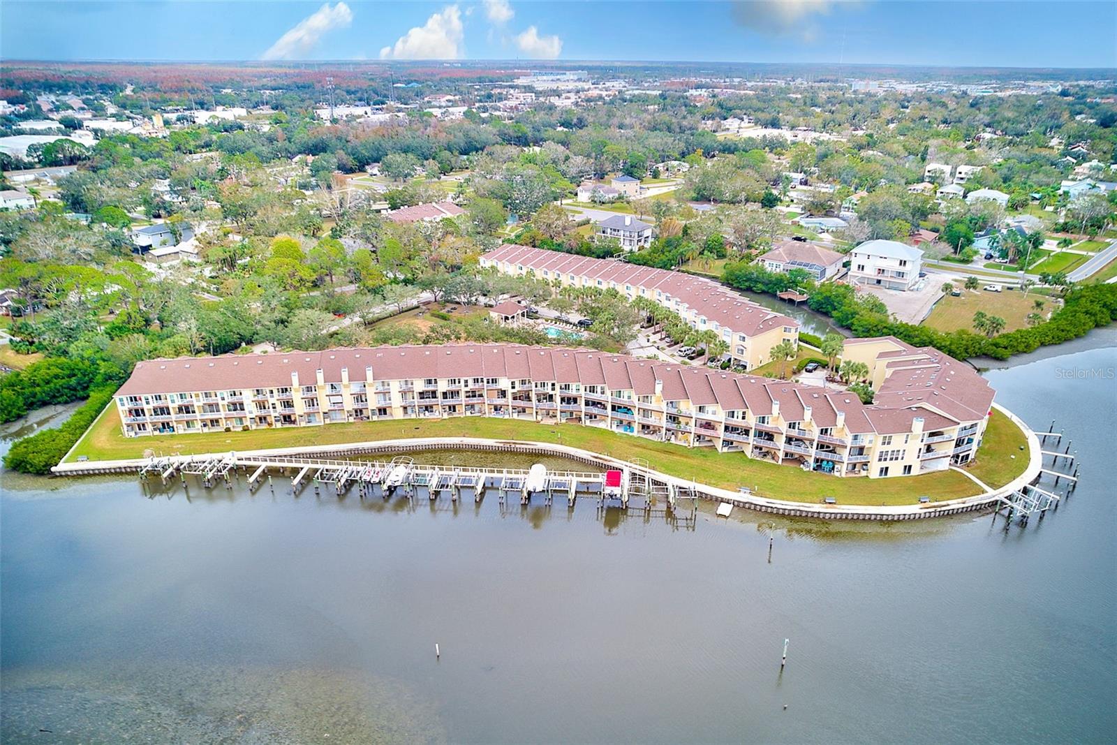 Aerial view of complex