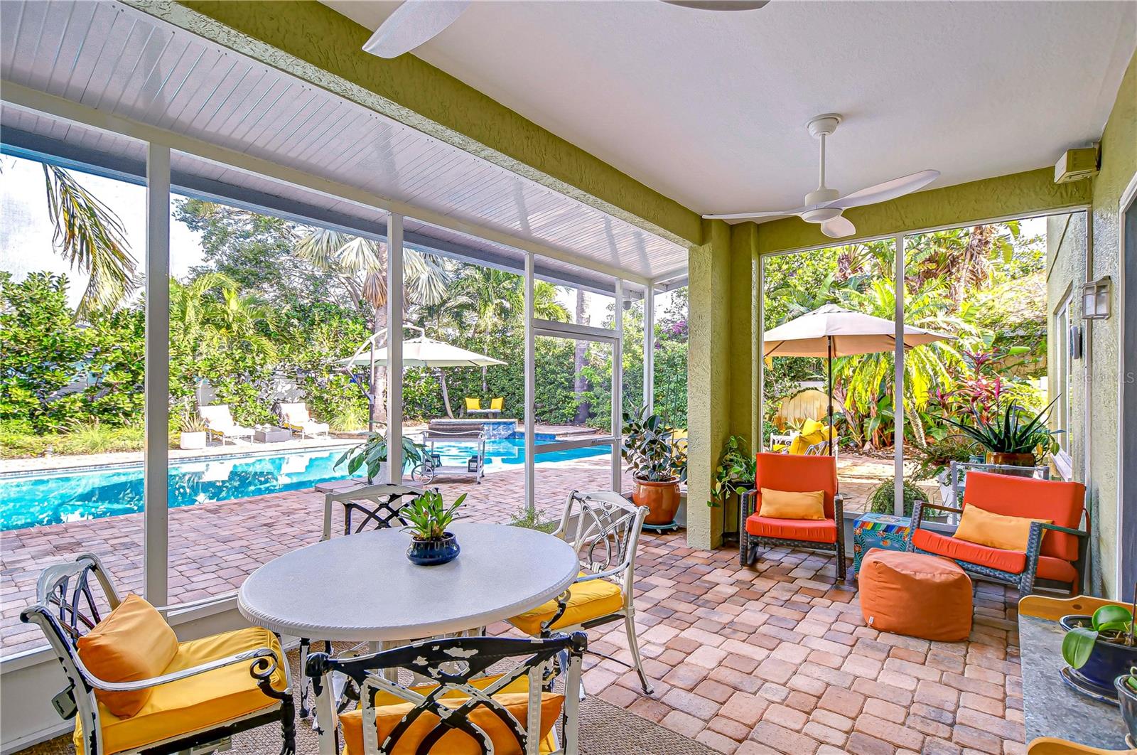 Enjoy the Florida weather in the shade on your covered patio!