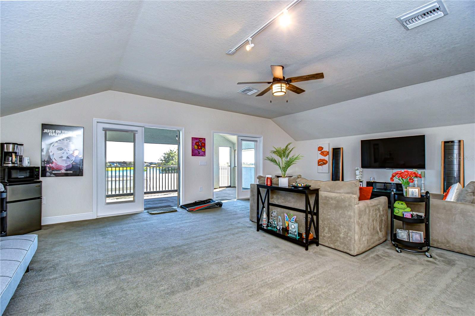 Loft doors open up to enjoy the view!