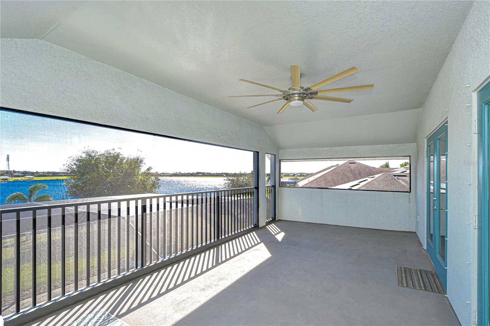 Enjoy the stunning water view from the expansive  screened balcony