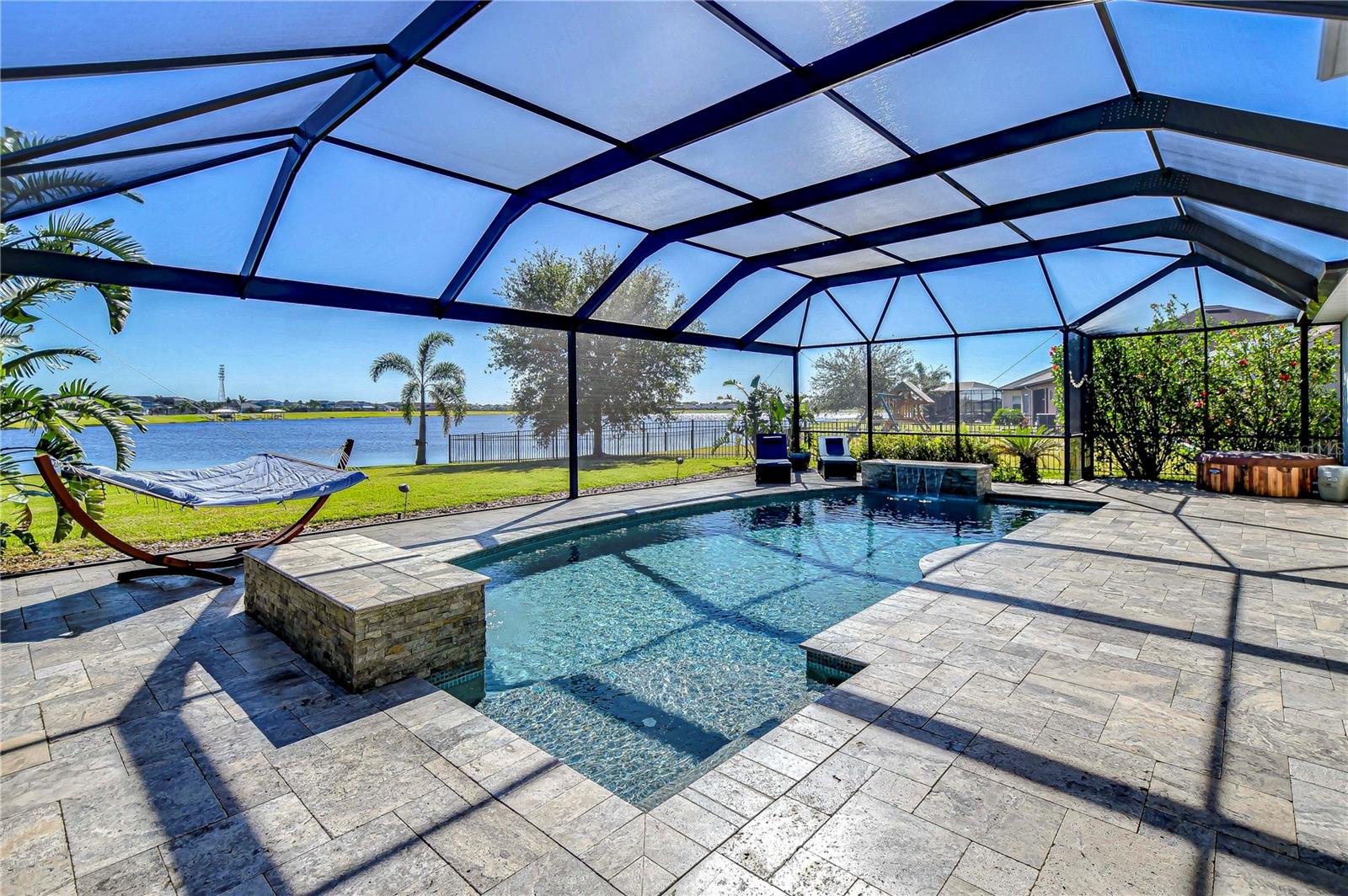 Relax and lounge in the sparkling pool!