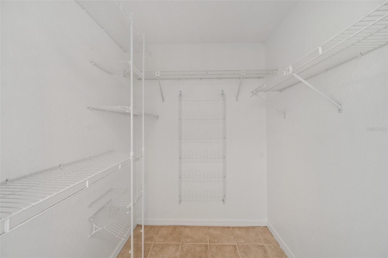 Master walk in closet. Master bedroom has 2 closets.