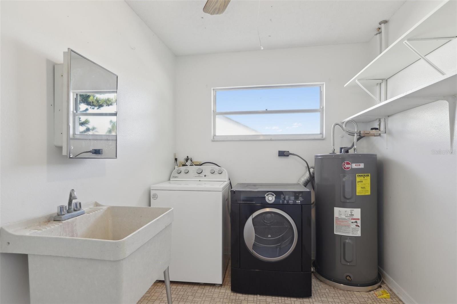 Laundry room with storage