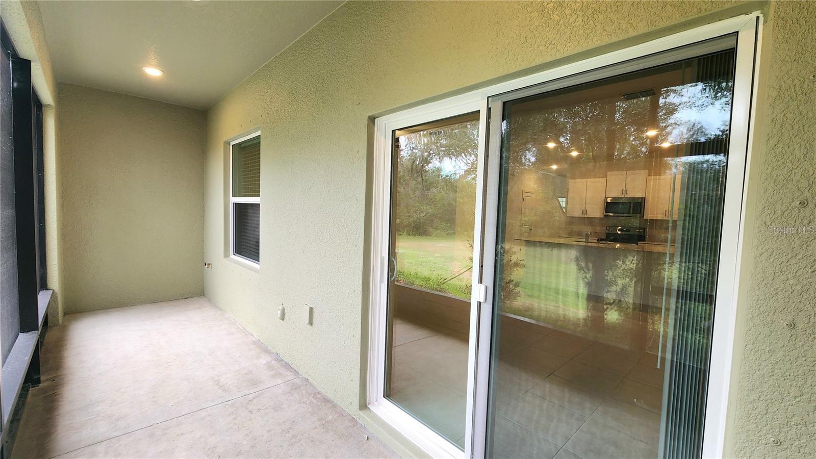 Patio with Sliding Glass Doors