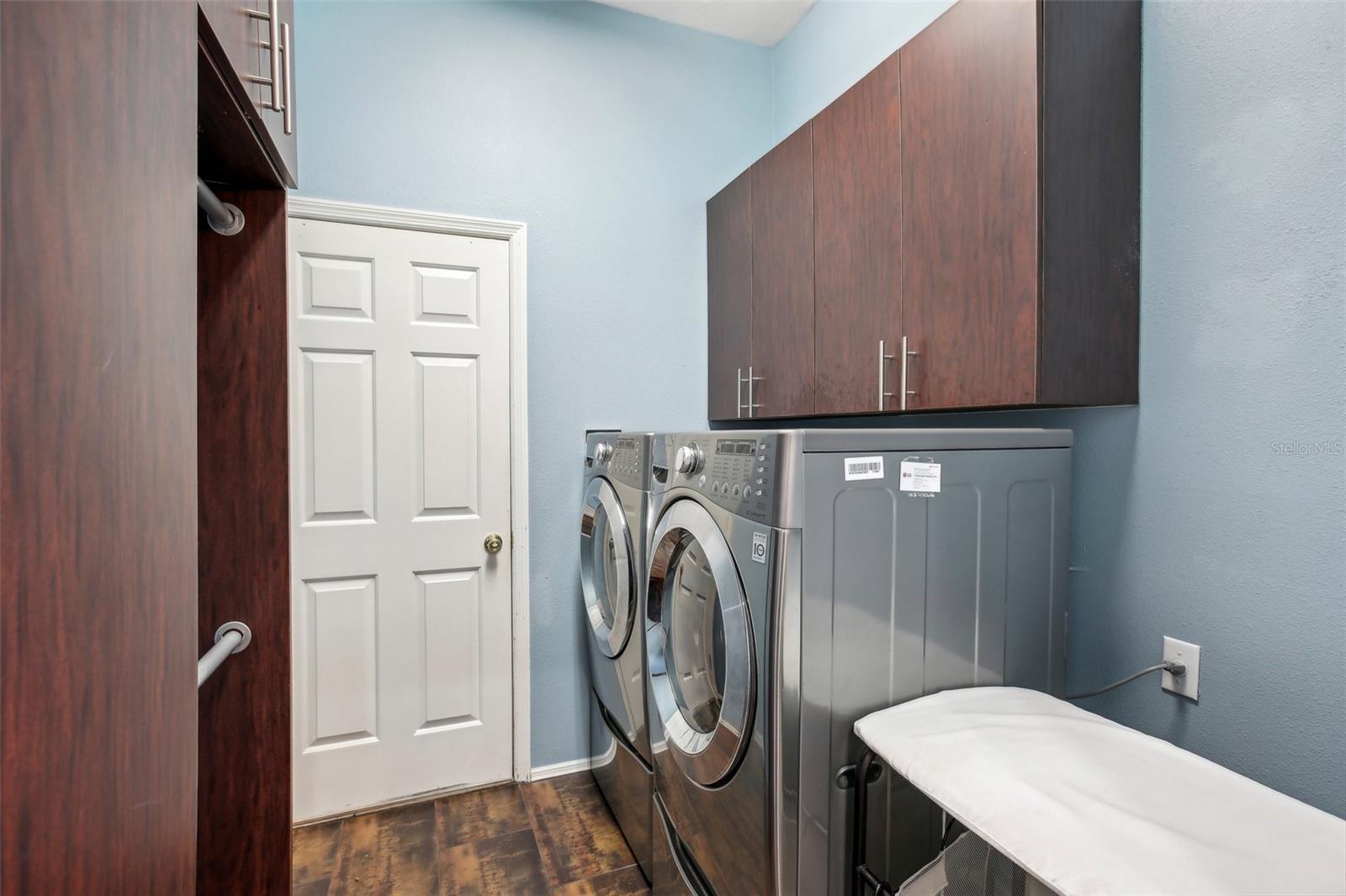 laundry room with door to the garage