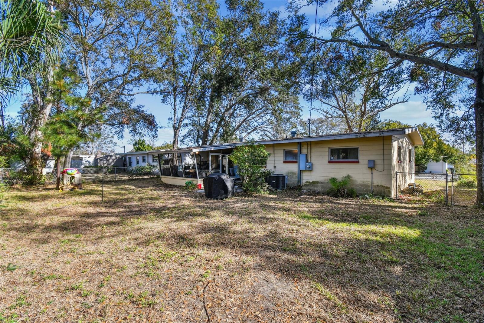 large Private fenced back yard