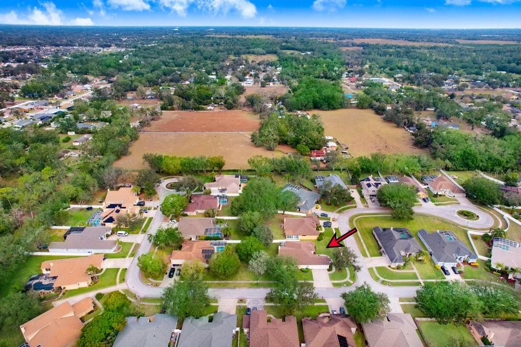 Ariel View of subdivision