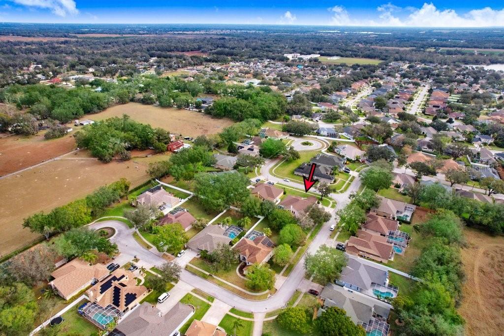 Ariel View of subdivision