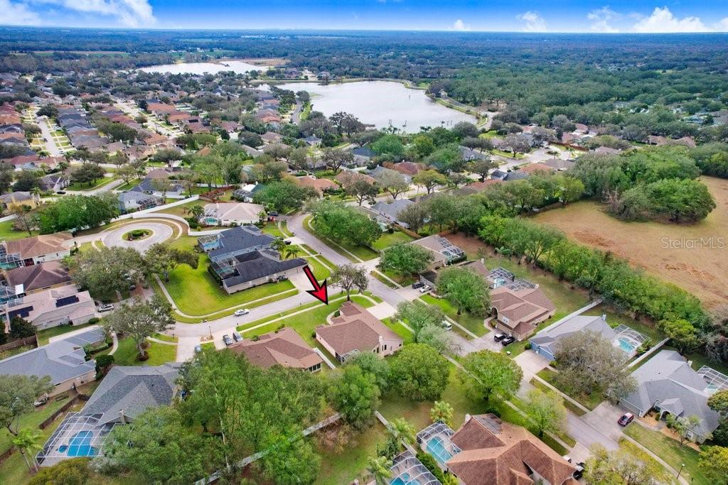 Ariel View of subdivision