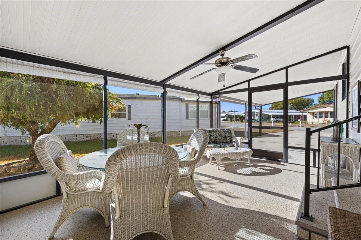 side porch off carport