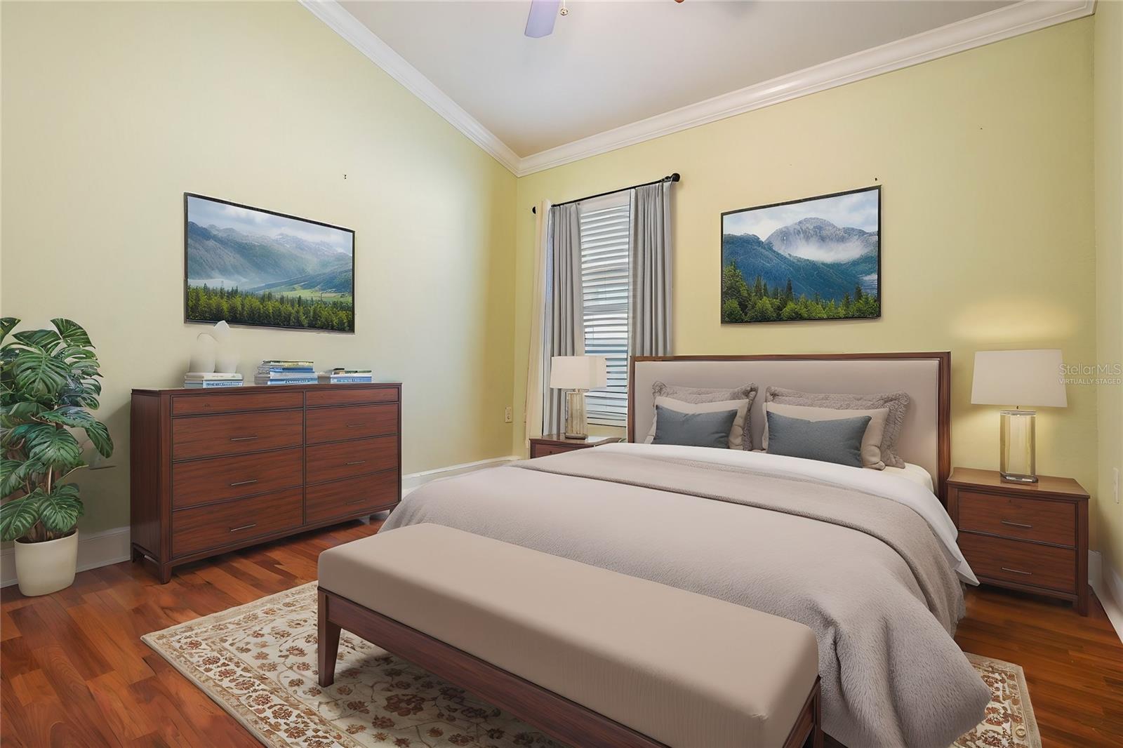 Virtually Staged Bedroom