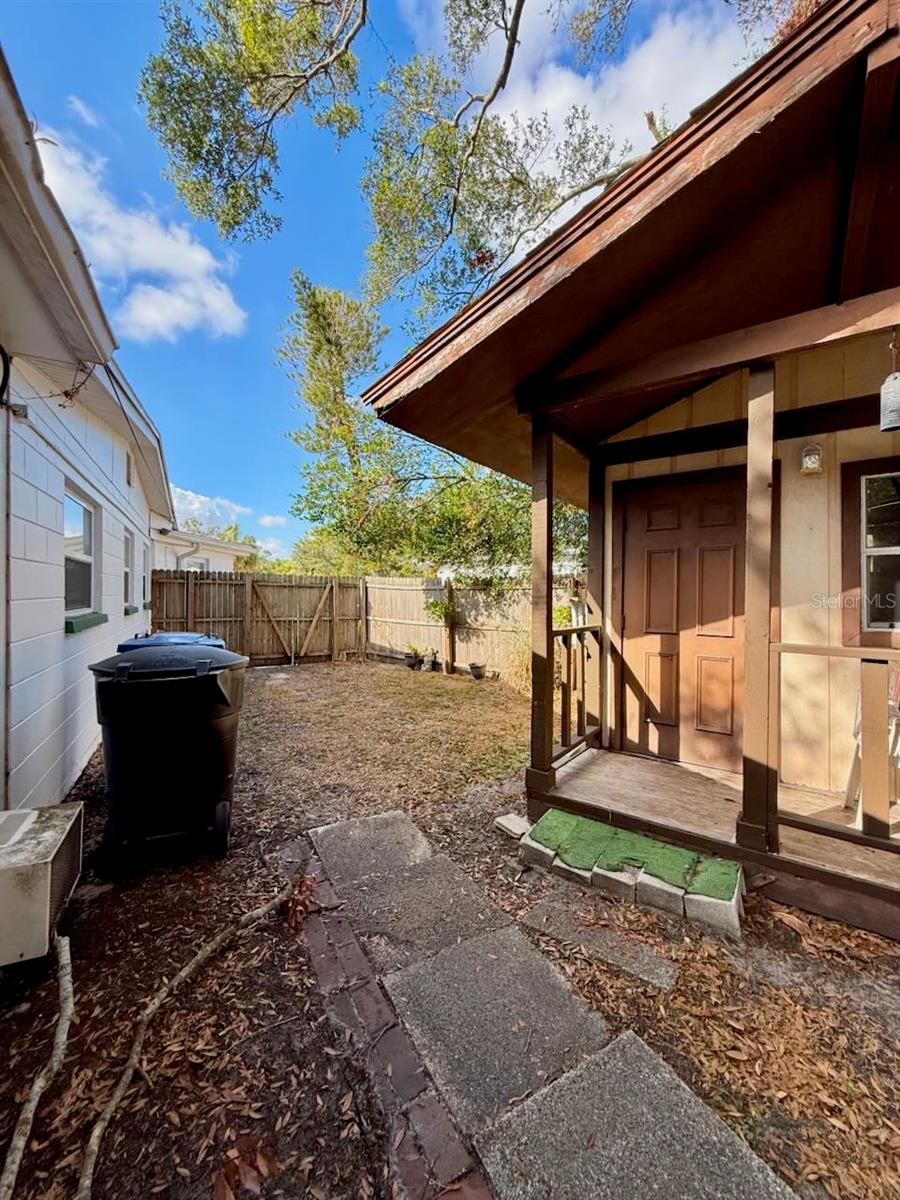 West Fenced Side Yard