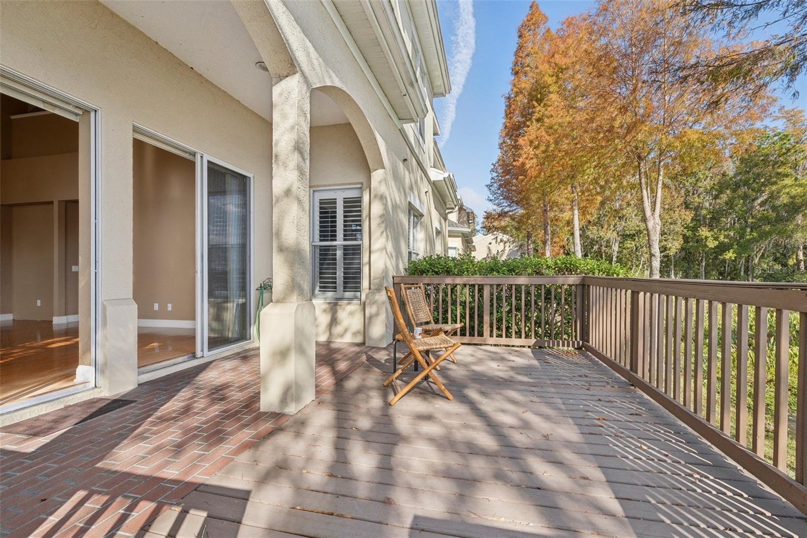 Deck has plenty of space to create additional outdoor entertainment or dining!