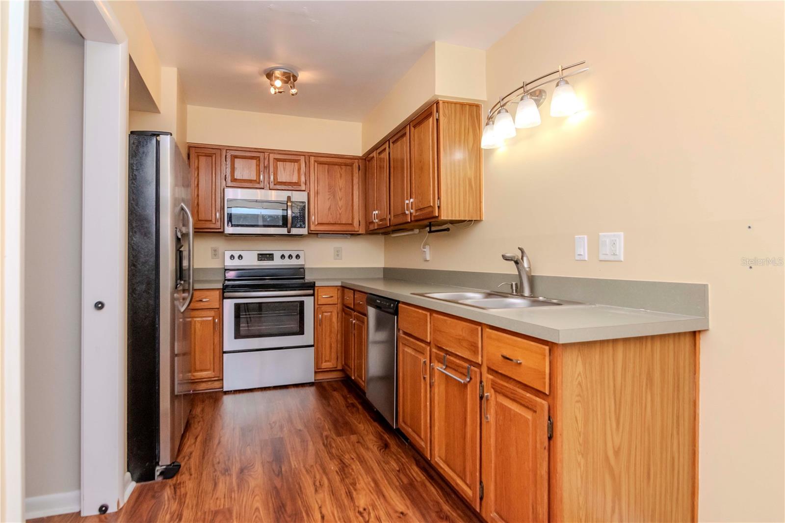 Galley style kitchen