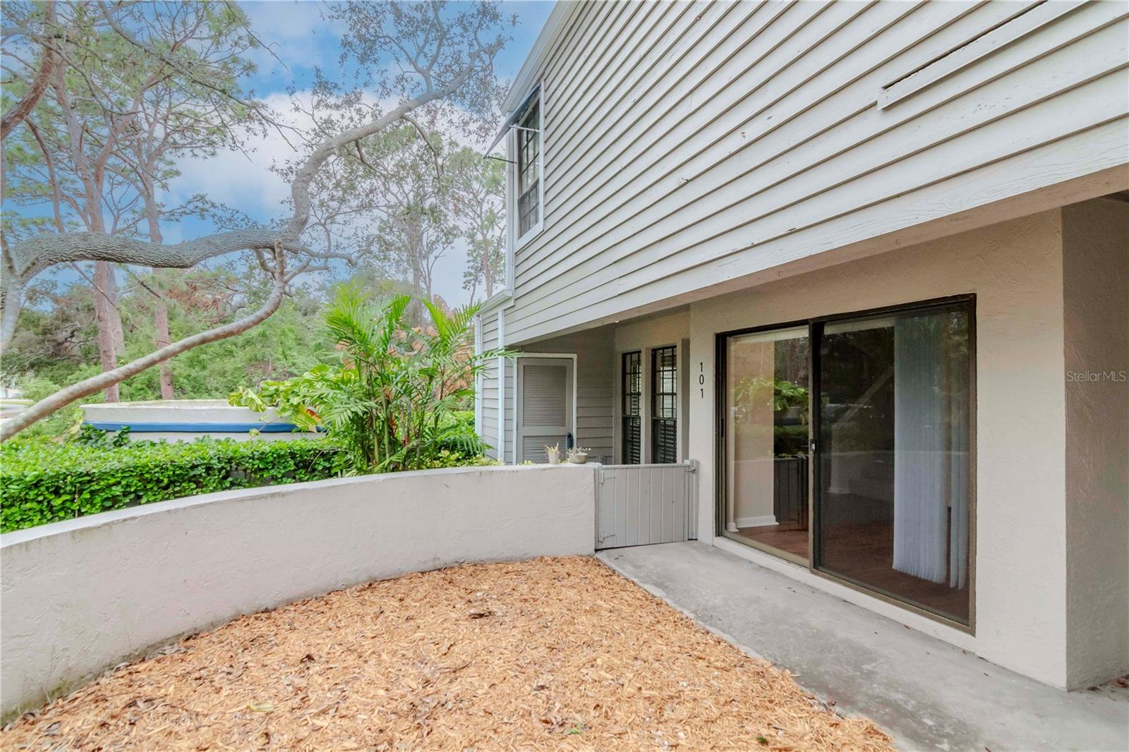 rear private courtyard