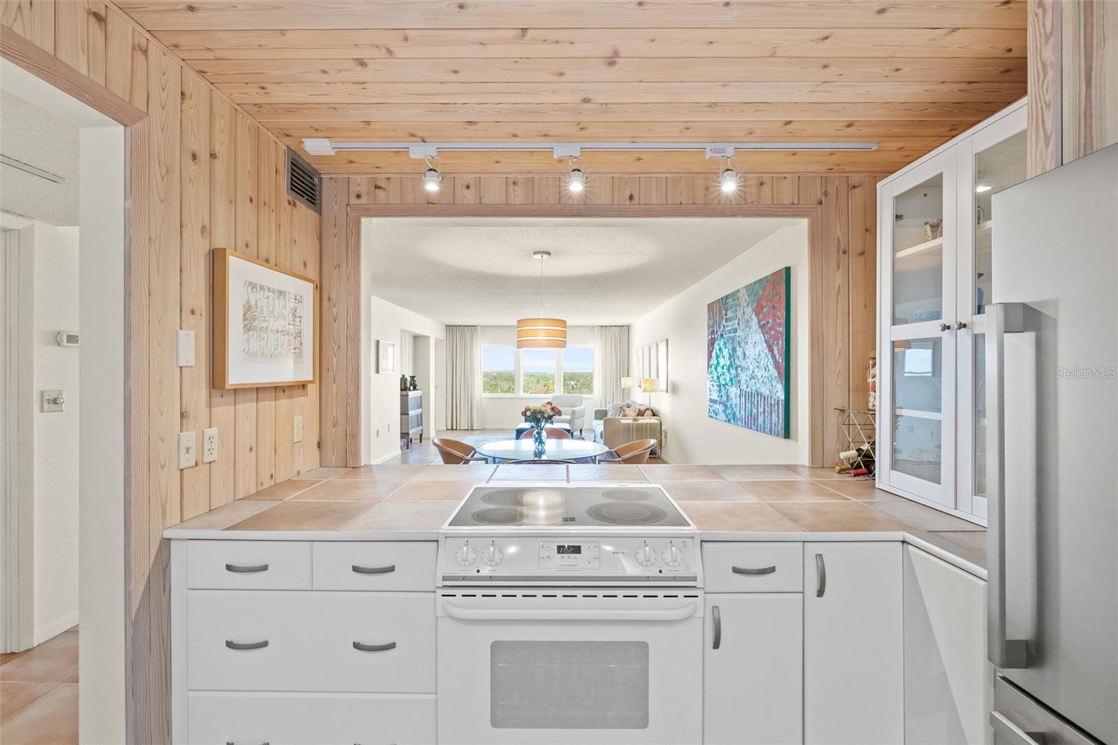 Open plan kitchen allows you to socialize while cooking.