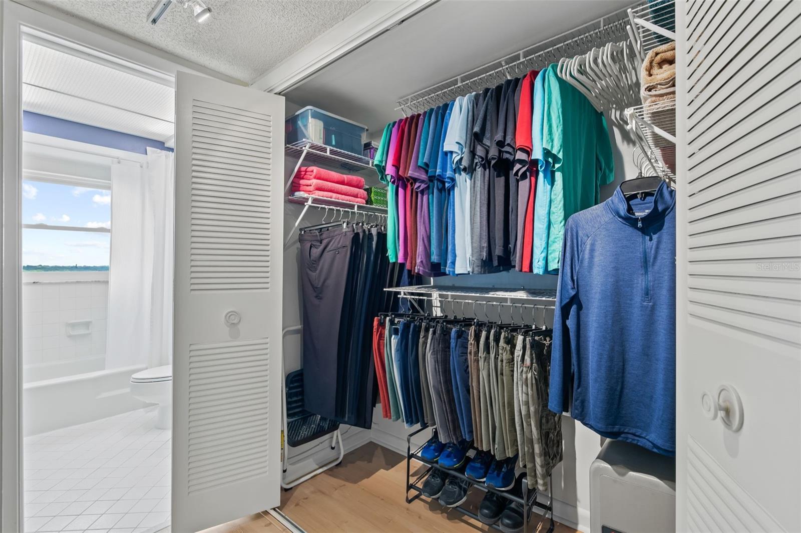 Second bedroom hallway closet.