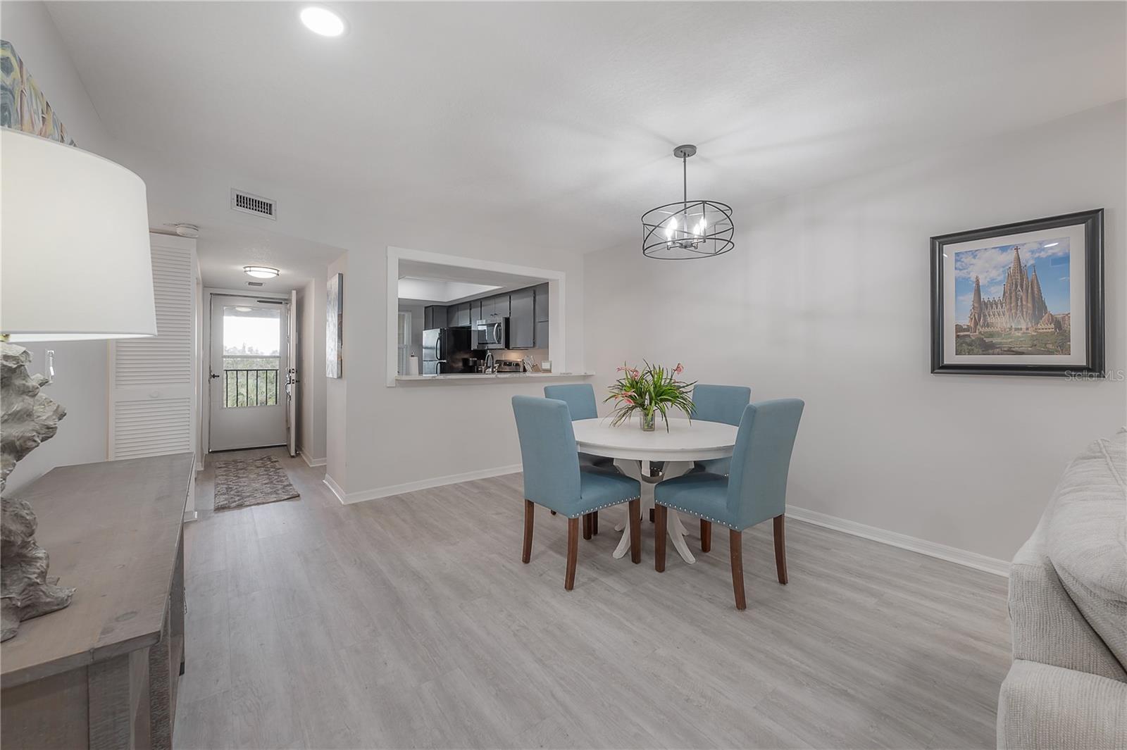 Dining area as seen from the living room